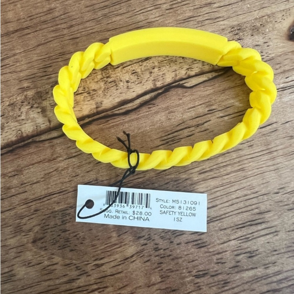 Marc by Marc Jacobs Silicone Bracelet - NWT | Sunny Yellow | Fragrance Carrier